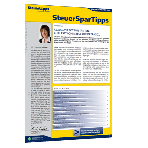 Steuer-Spar-Tipps