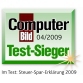 Test-Sieger in ComputerBild 04/2009