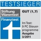 Testsieger Stiftung Warentest 3/2011
