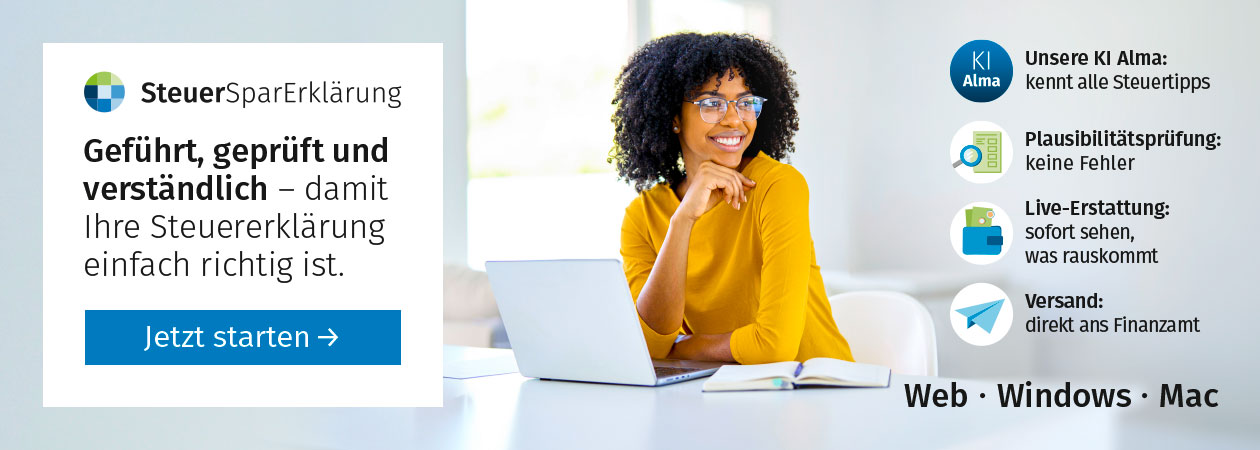 Steuertipps Banner - Steuersparerklärung