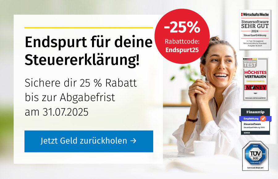 Steuertipps Banner - Steuersparerklärung