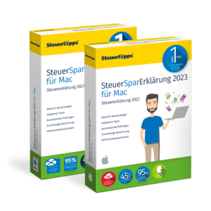 SteuerSparErklärung 2022 und 2023 auf CD-ROM im Paket, Mac-Version