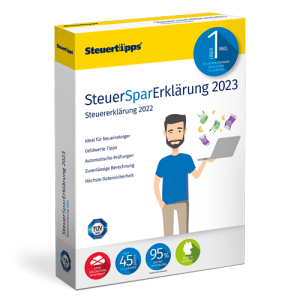 SteuerSparErklärung 2023: Steuerprogramm als CD/Download SteuerSparErklärung 2023: Steuerprogramm als CD/Download