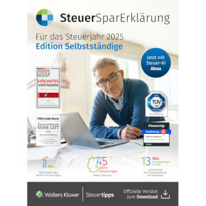 SteuerSparErklärung für Selbstständige (Steuerjahr2025) - gewerbliche Lizenz