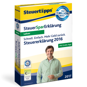 SteuerSparErklärung für Lehrer 2017 SteuerSparErklärung für Lehrer 2017