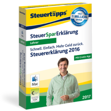 SteuerSparErklärung für Lehrer 2017 für MacOS SteuerSparErklärung für Lehrer 2017 für MacOS