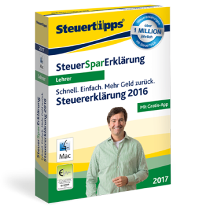 SteuerSparErklärung für Lehrer 2017 für MacOS SteuerSparErklärung für Lehrer 2017 für MacOS