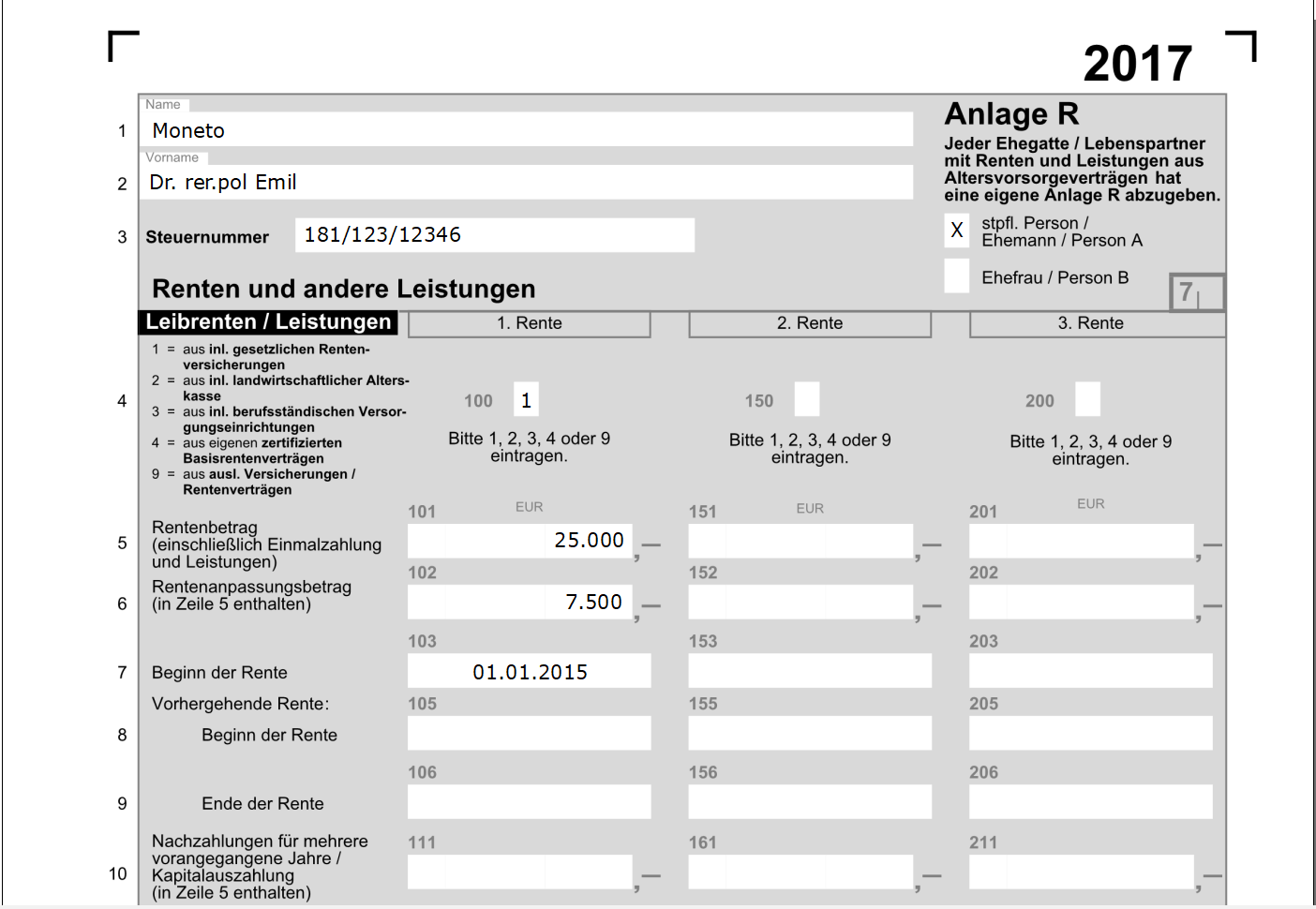 Steuererklarung Fur Rentner Mit Der Steuersparerklarung 2018