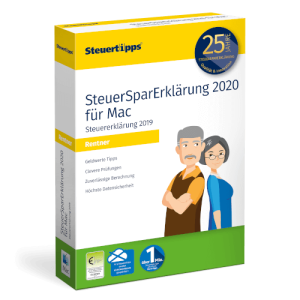 SteuerSparErklärung für Rentner 2020 in der Mac-Version SteuerSparErklärung für Rentner 2020 in der Mac-Version
