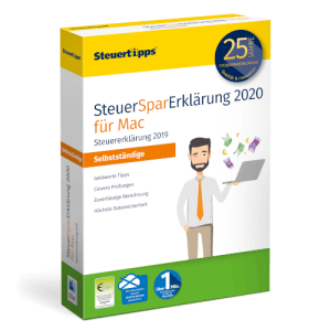 SteuerSparErklärung 2020 für Selbstständige, Mac-Version SteuerSparErklärung 2020 für Selbstständige, Mac-Version