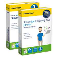 SteuerSparErklärung 2019 und 2020 im Paket, Mac-Version SteuerSparErklärung 2019 und 2020 im Paket, Mac-Version