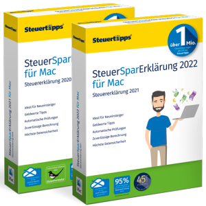 SteuerSparErklärung 2021 und 2022 im Paket, Mac-Version