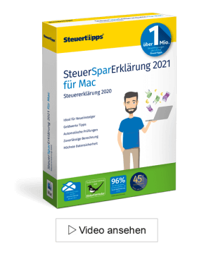 SteuerSparErklärung 2021 für Mac SteuerSparErklärung 2021 für Mac