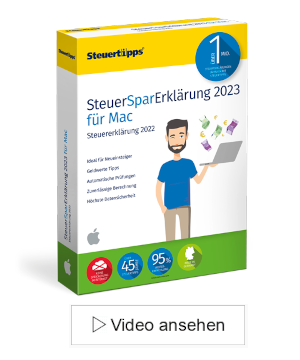 SteuerSparErklärung 2023 für Mac